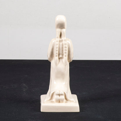 Statua ceramica firmata Urbino 936 donna in preghiera