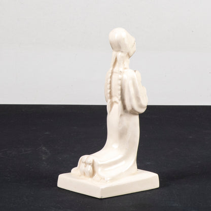 Statua ceramica firmata Urbino 936 donna in preghiera