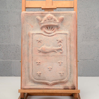 Stemma piastra in terracotta
