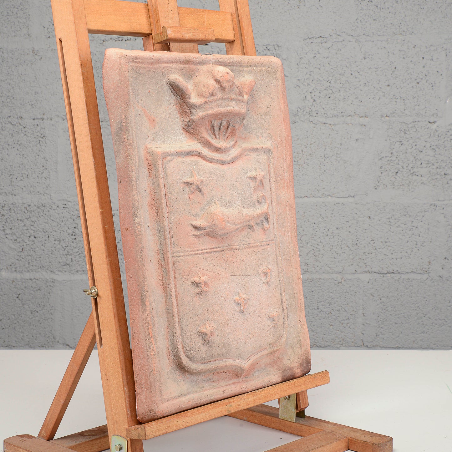 Stemma piastra in terracotta