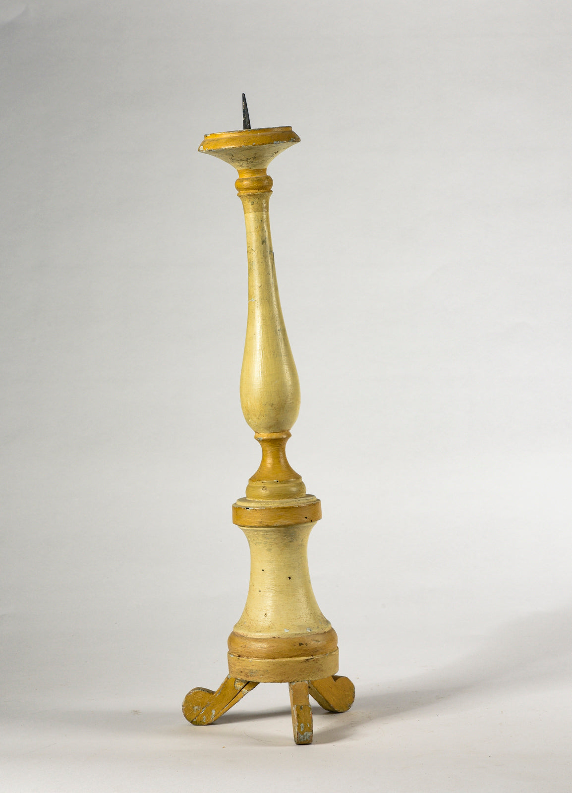 Candeliere in legno laccato Italia epoca prima metà 800
