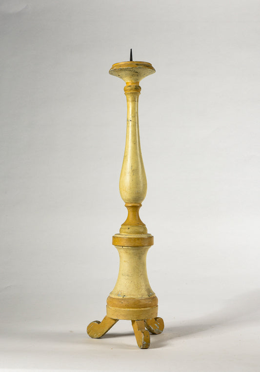 Candeliere in legno laccato Italia epoca prima metà 800