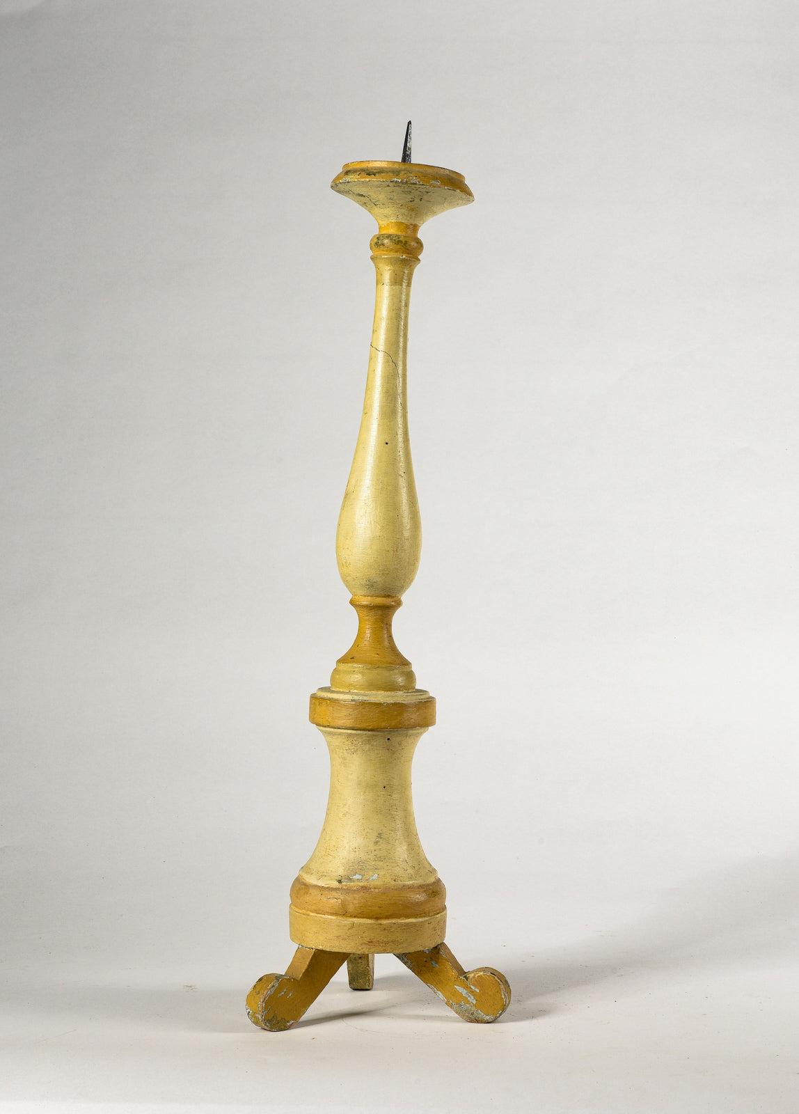 Candeliere in legno laccato Italia epoca prima metà 800