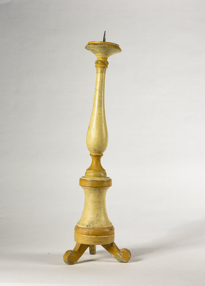 Candeliere in legno laccato Italia epoca prima metà 800