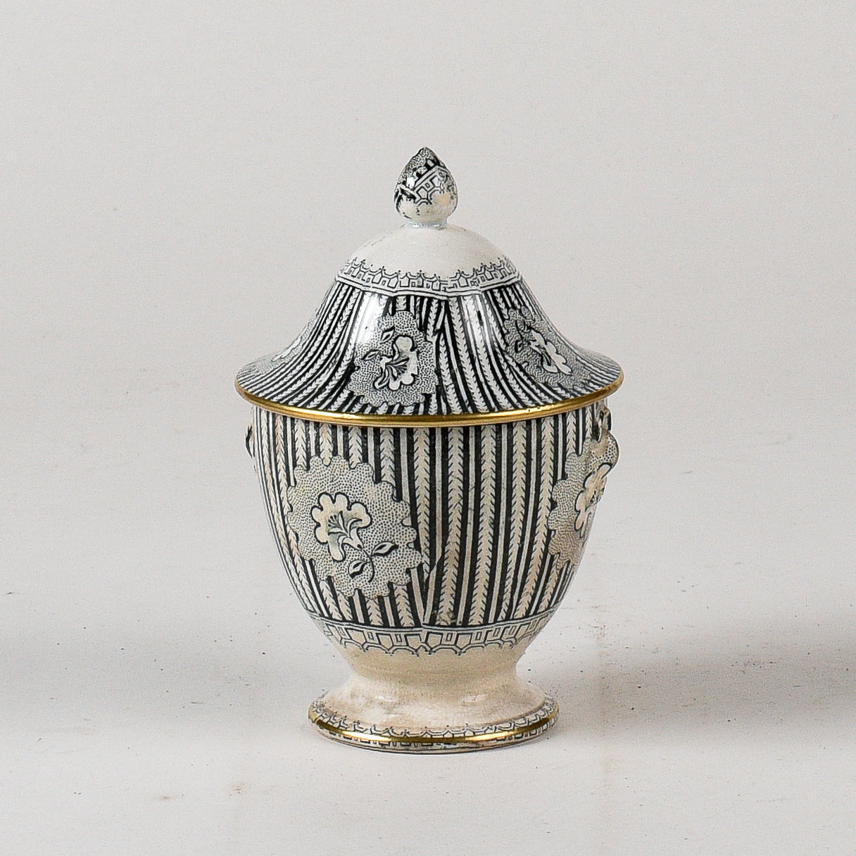 Vaso ceramica Davenport Ducrot liberty grafica originale integra