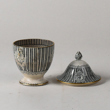 Vaso ceramica Davenport Ducrot liberty grafica originale integra