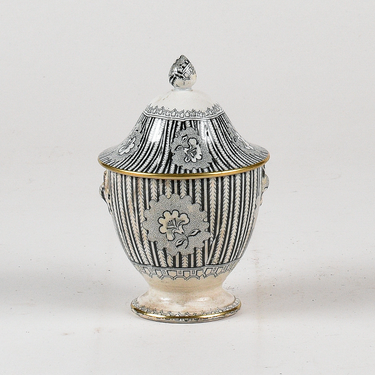 Vaso ceramica Davenport Ducrot liberty grafica originale integra