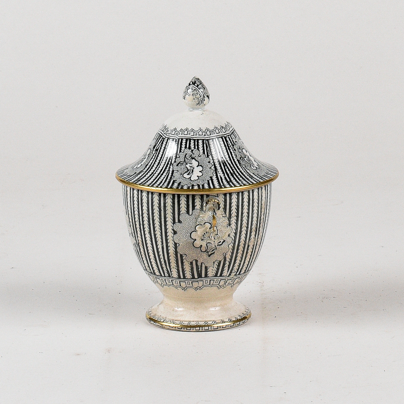 Vaso ceramica Davenport Ducrot liberty grafica originale integra