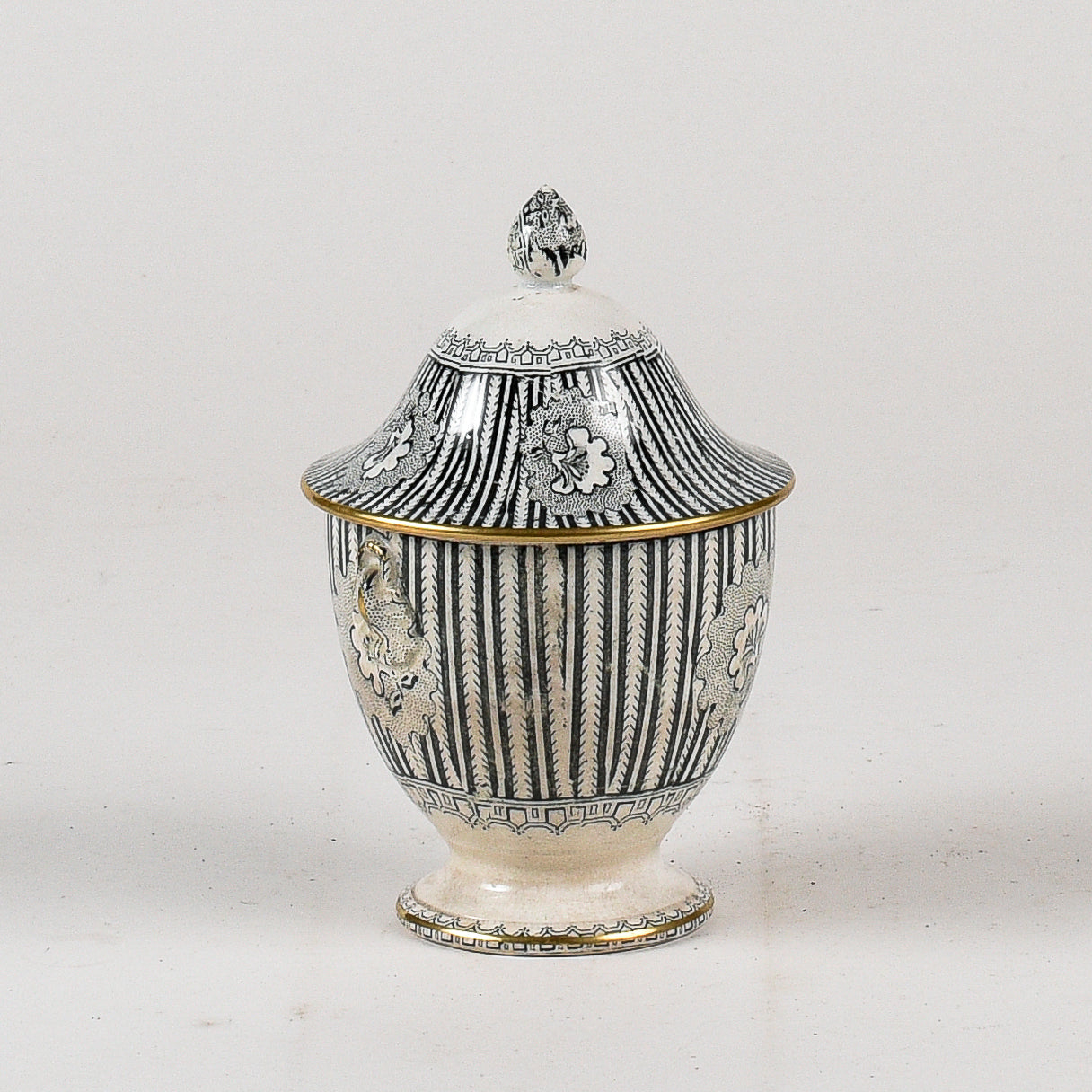 Vaso ceramica Davenport Ducrot liberty grafica originale integra