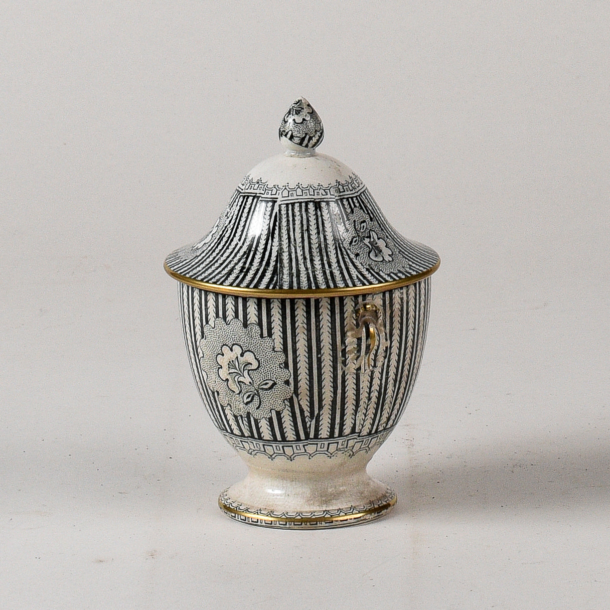Vaso ceramica Davenport Ducrot liberty grafica originale integra