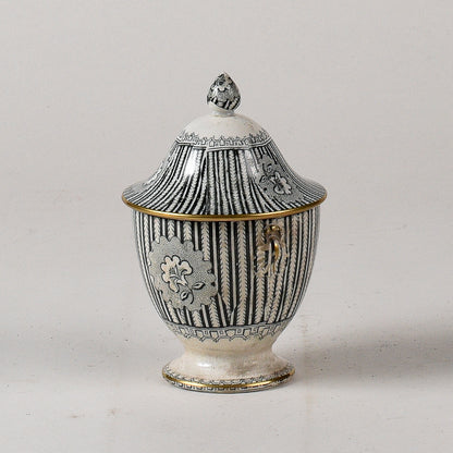 Vaso ceramica Davenport Ducrot liberty grafica originale integra