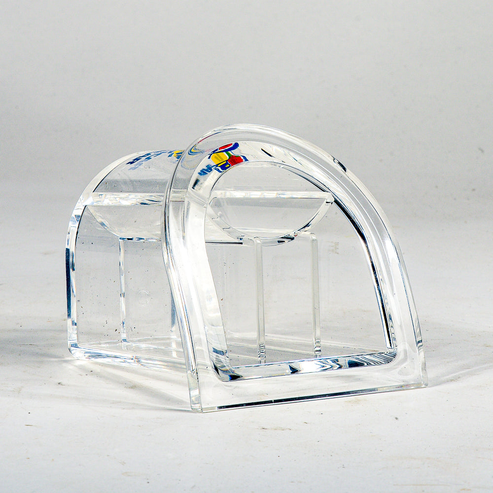 Porta penne in plexiglass della dita Guzzini design B. Gecchelin art 1012.00 con scatola originale 1990