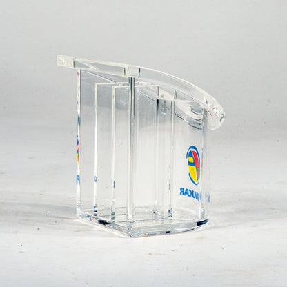 Porta penne in plexiglass della dita Guzzini design B. Gecchelin art 1012.00 con scatola originale 1990