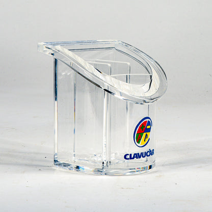 Porta penne in plexiglass della dita Guzzini design B. Gecchelin art 1012.00 con scatola originale 1990