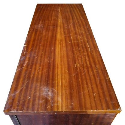 CREDENZA ANNI 50 IMPELLICCIATA IN LEGNO DI BETULLA DA RESTAURARE