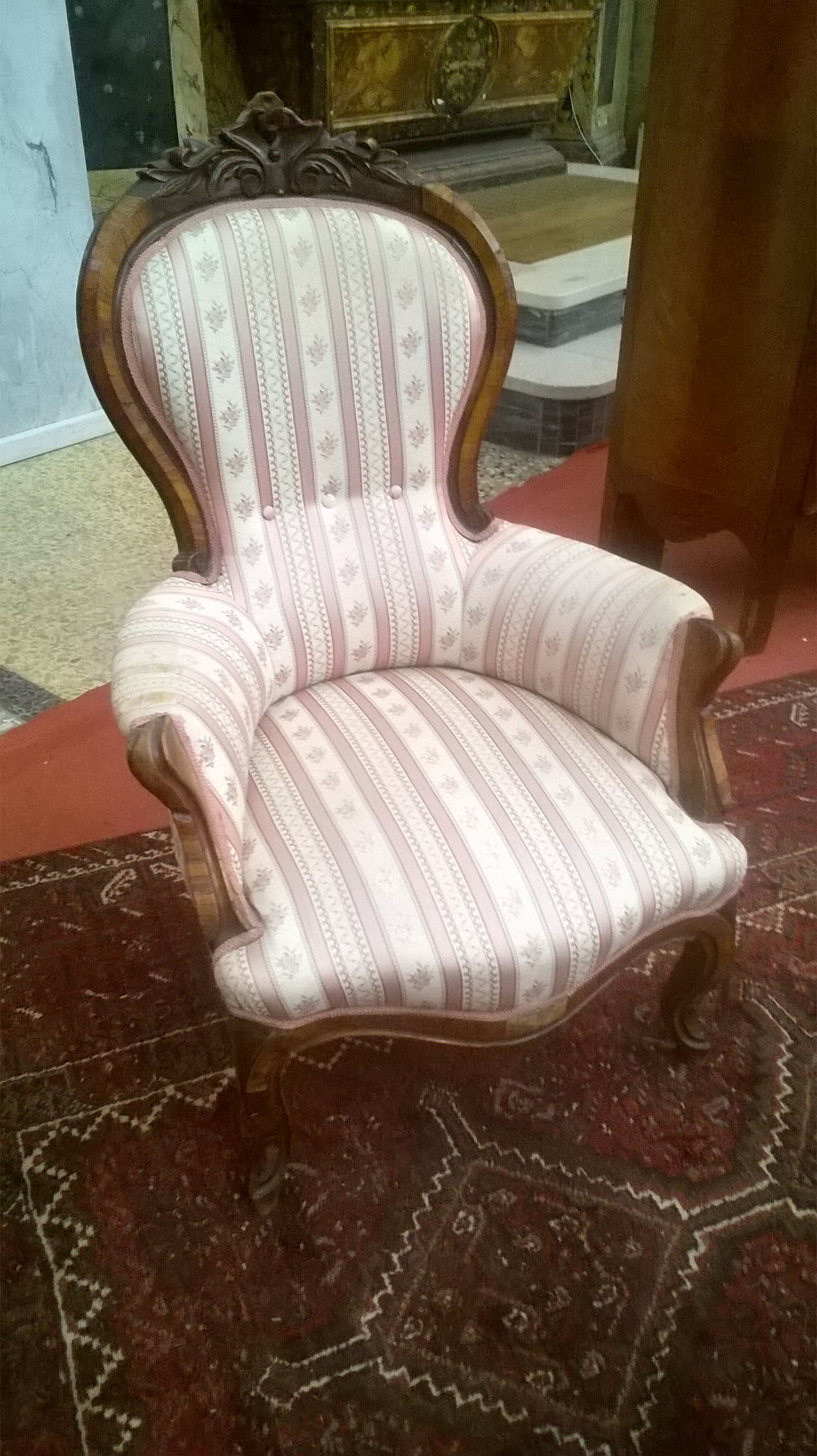 POLTRONA IN NOCE EPOCA LUIGI FILIPPO