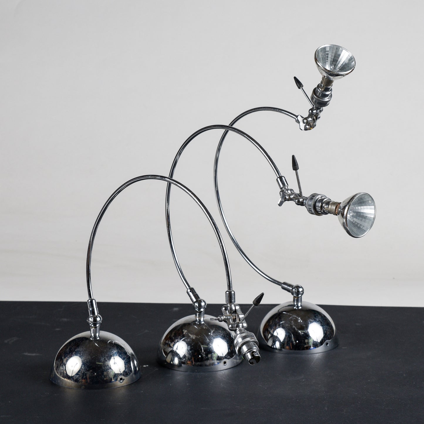 Set si tre lampade faretto ditta Disegno Luce design Italiano