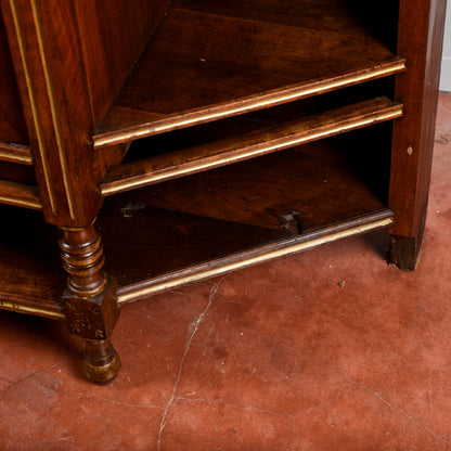 Credenza con alzata piattaia intagliata  epoca Liberty
