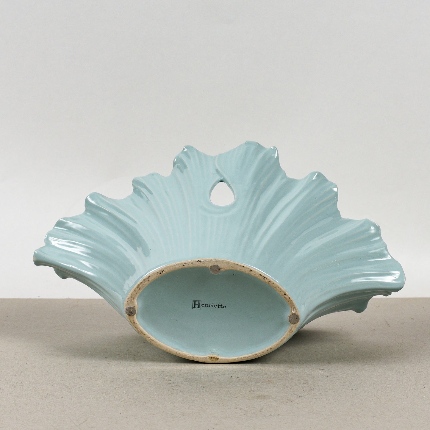 Vaso A Fiore Foglia In Ceramica Smaltata Henriette