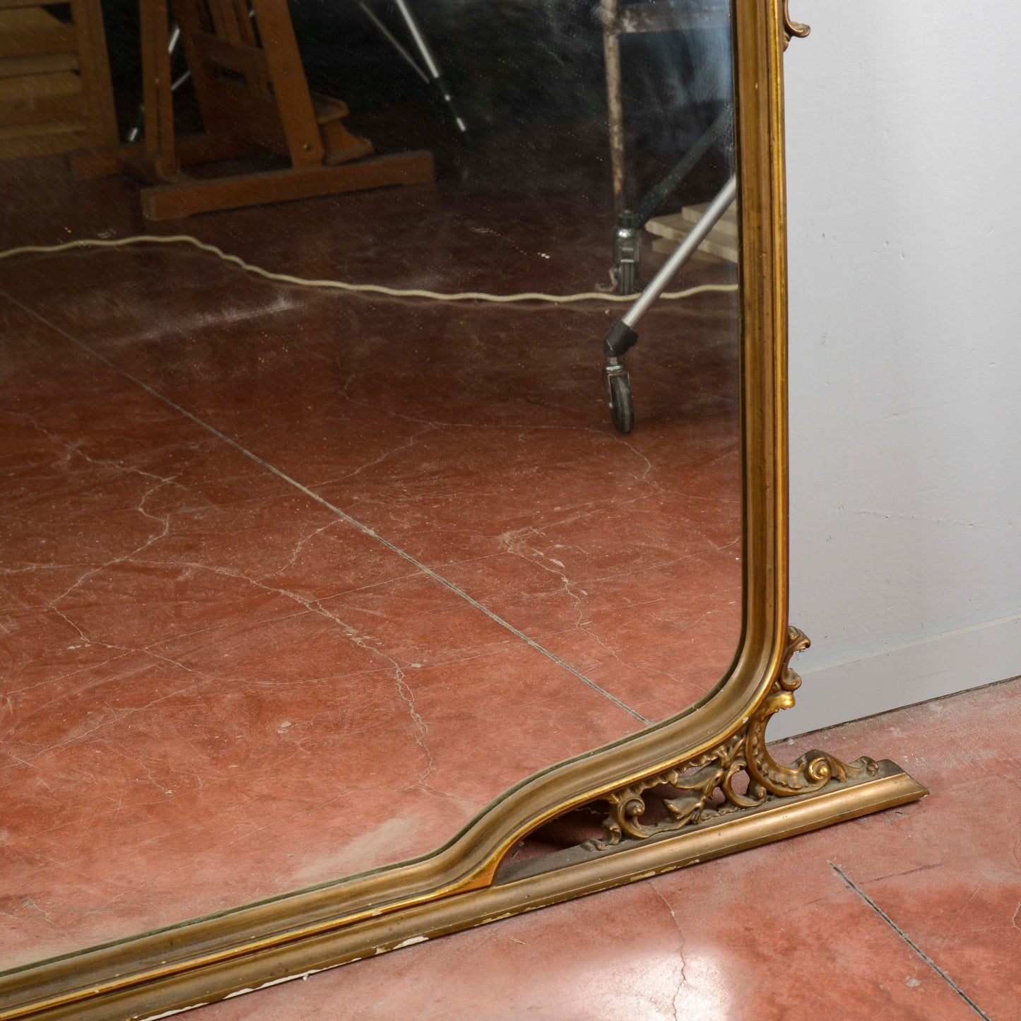 Specchio Specchiera Da Credenza Epoca 900
