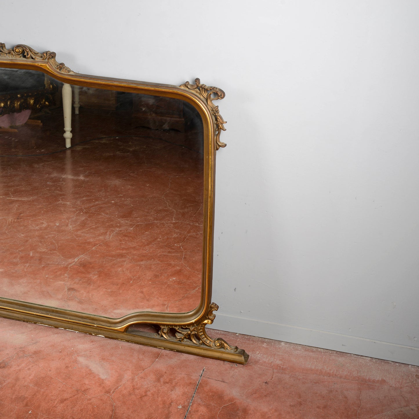 Specchio Specchiera Da Credenza Epoca 900