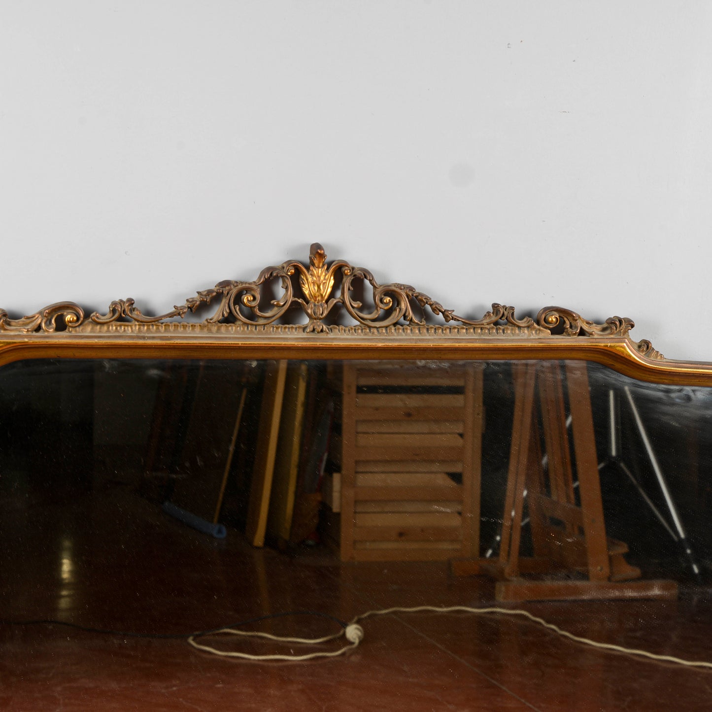 Specchio Specchiera Da Credenza Epoca 900
