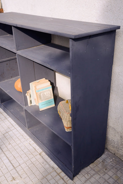 Etagere libreria in legno di abete verniciata epoca prima meta 800