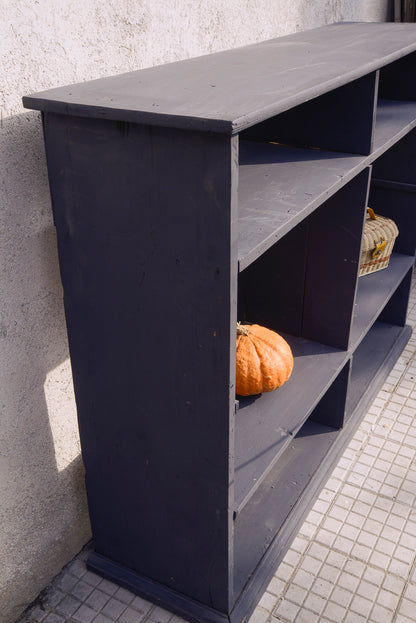 Etagere libreria in legno di abete verniciata epoca prima meta 800
