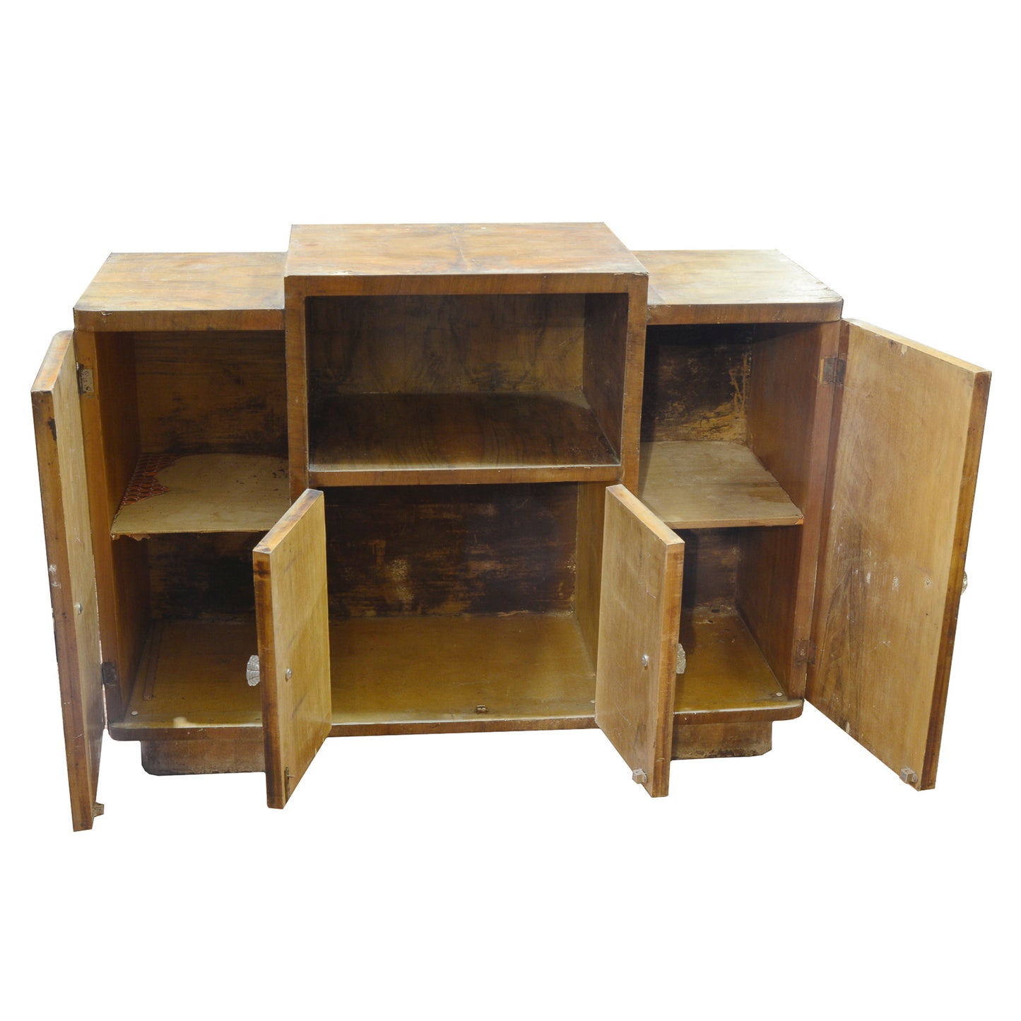 CREDENZA IMPELLICCIATA IN NOCE ITALIA 1940