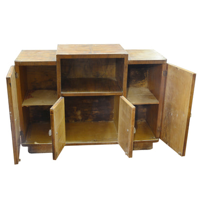 CREDENZA IMPELLICCIATA IN NOCE ITALIA 1940