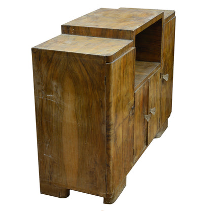 CREDENZA IMPELLICCIATA IN NOCE ITALIA 1940