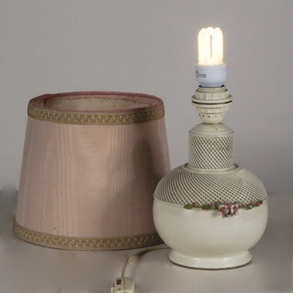 LAMPADA IN CERAMICA VISCONTI DI CAPODIMONTE CVC ITALIA 1950