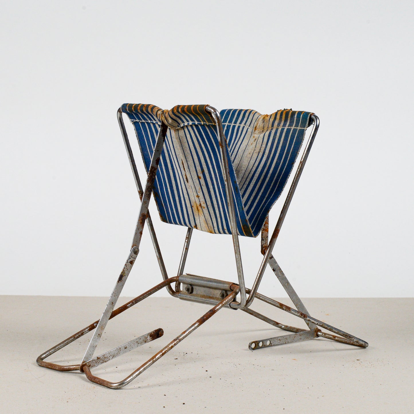 Sgabello da pesca o pic-nic vintage richiudibile, 1950