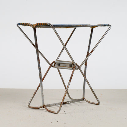 Sgabello da pesca o pic-nic vintage richiudibile, 1950