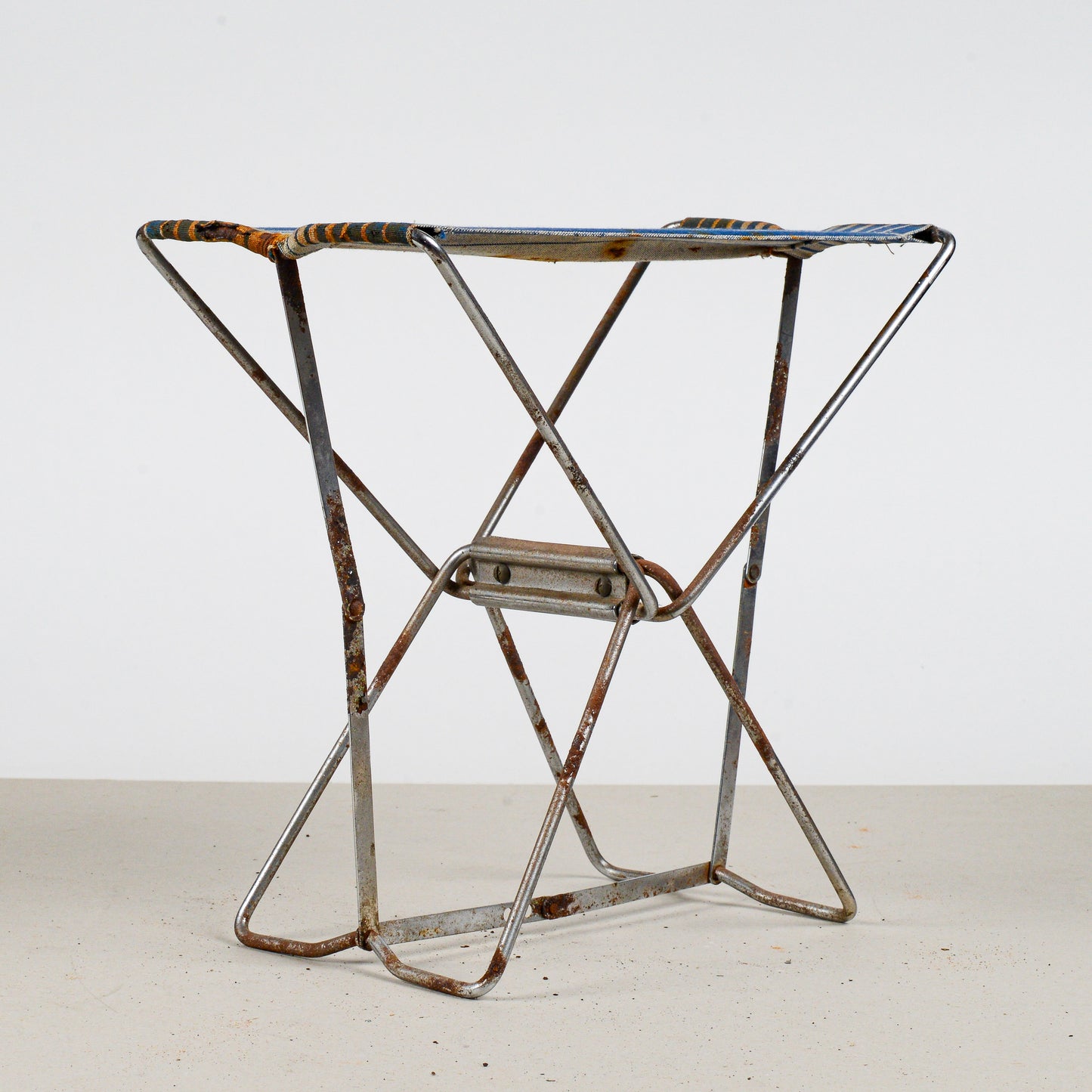 Sgabello da pesca o pic-nic vintage richiudibile, 1950