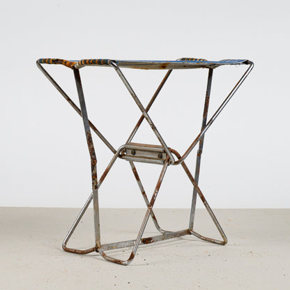 Sgabello da pesca o pic-nic vintage richiudibile, 1950