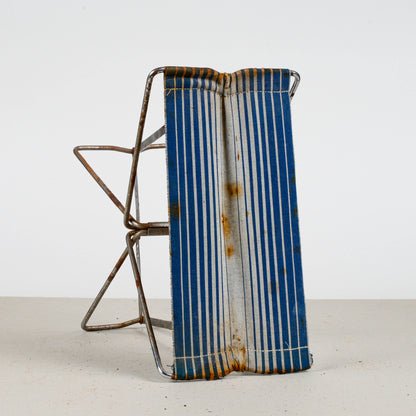 Sgabello da pesca o pic-nic vintage richiudibile, 1950