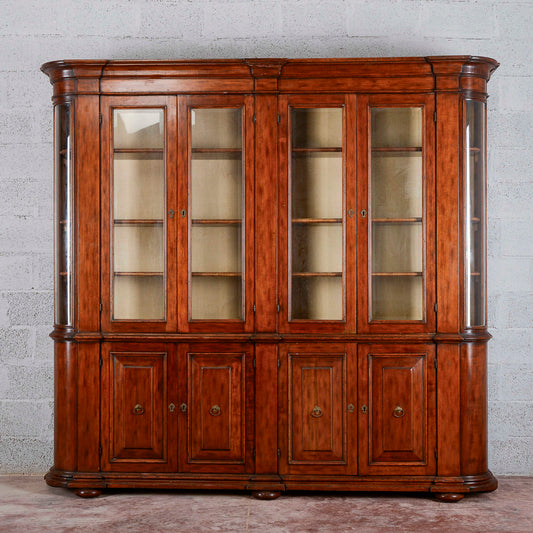 credenza vetrina libreria in noce