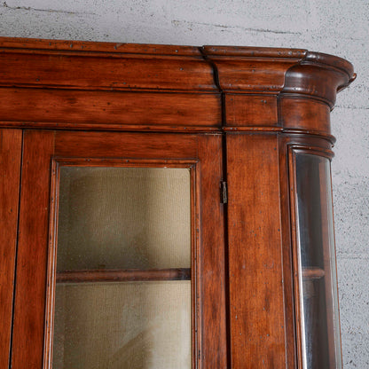 credenza vetrina libreria in noce