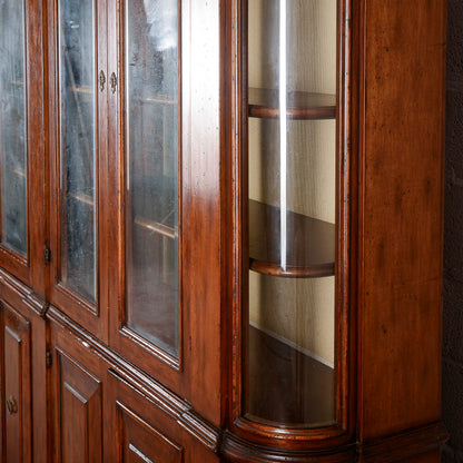 credenza vetrina libreria in noce