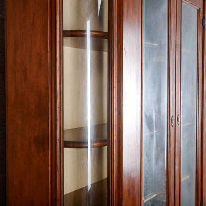 credenza vetrina libreria in noce