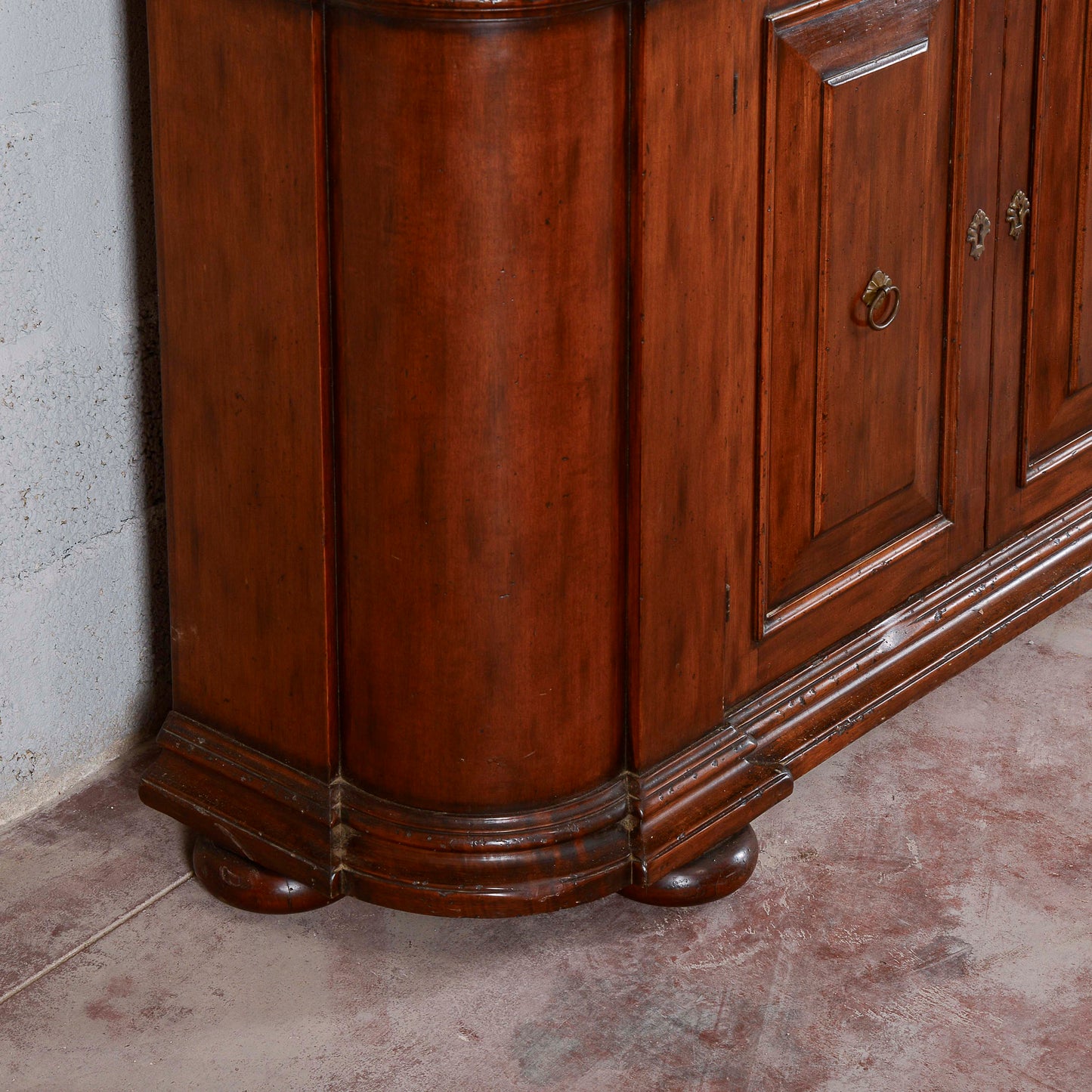 credenza vetrina libreria in noce