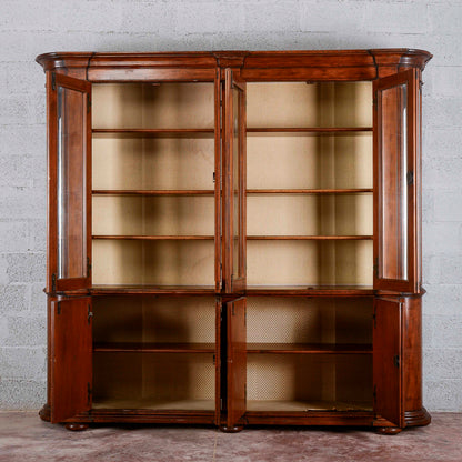 credenza vetrina libreria in noce