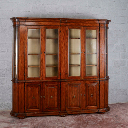 credenza vetrina libreria in noce