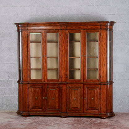 credenza vetrina libreria in noce