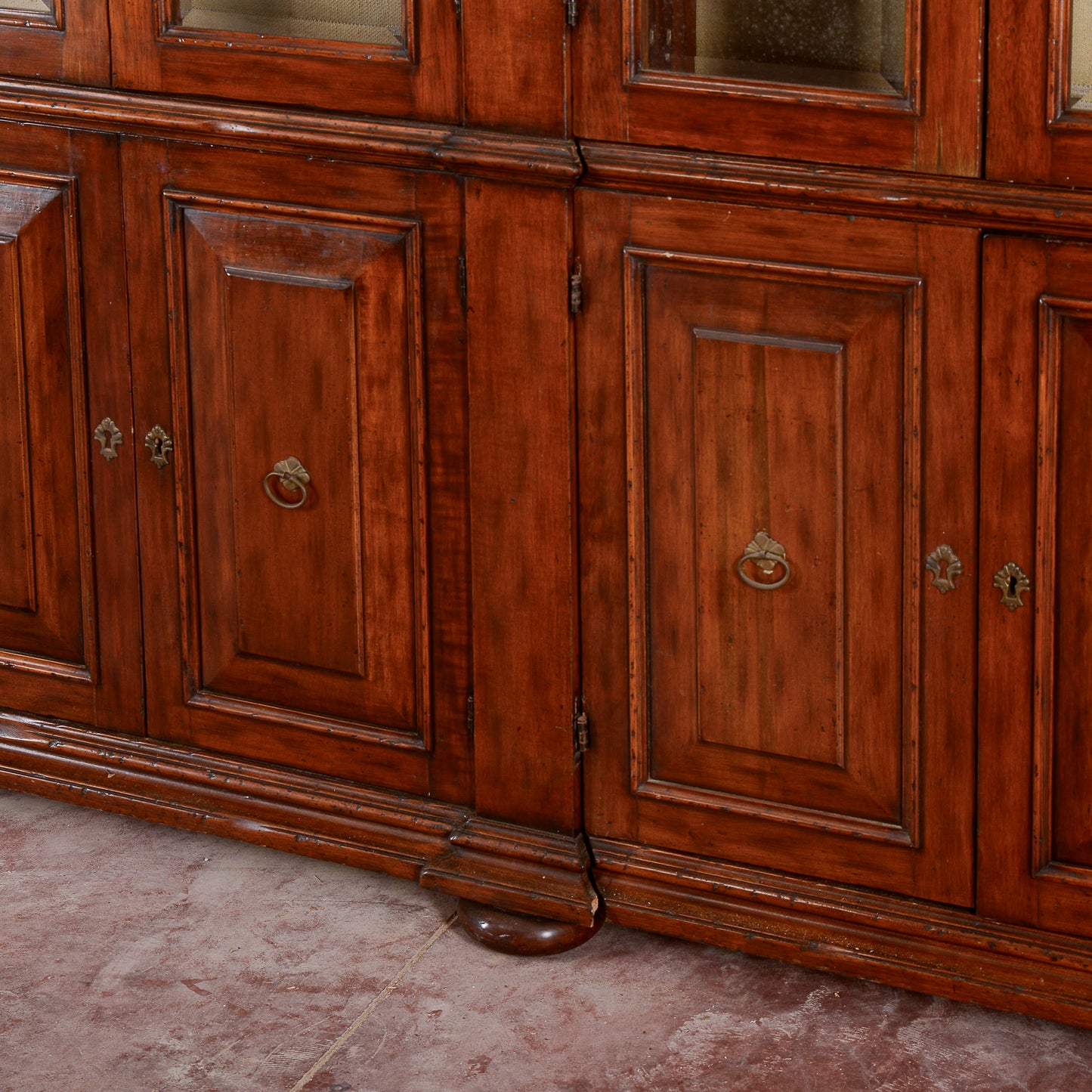 credenza vetrina libreria in noce
