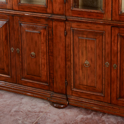 credenza vetrina libreria in noce