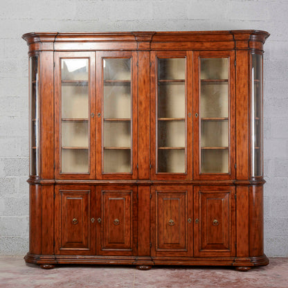 credenza vetrina libreria in noce