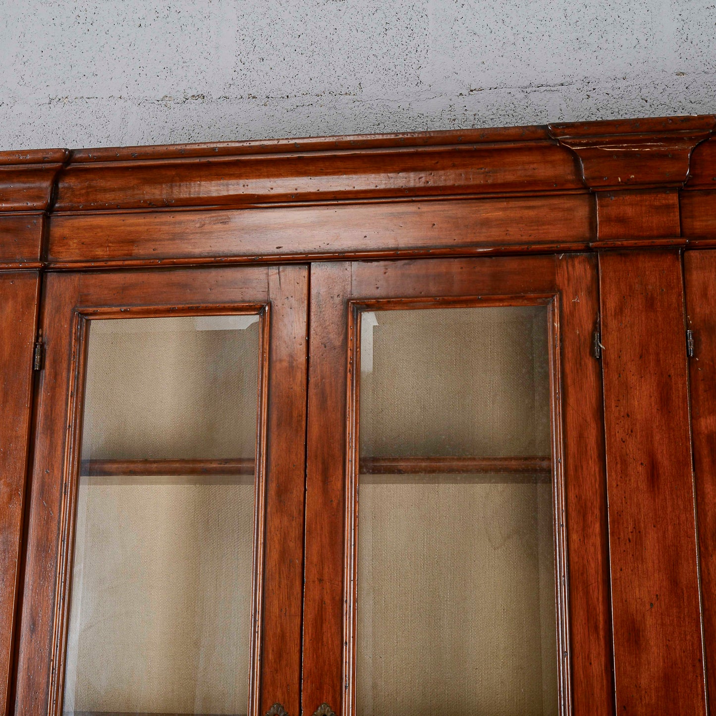 credenza vetrina libreria in noce