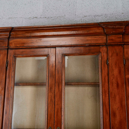 credenza vetrina libreria in noce